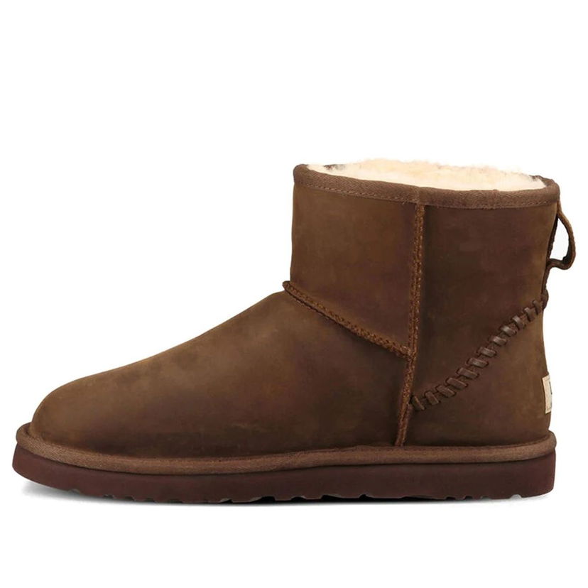 Tenisky a topánky UGG Classic Mini Deco Mid Tops Fleece Lined Boots Hnedá | 1003945-CHE