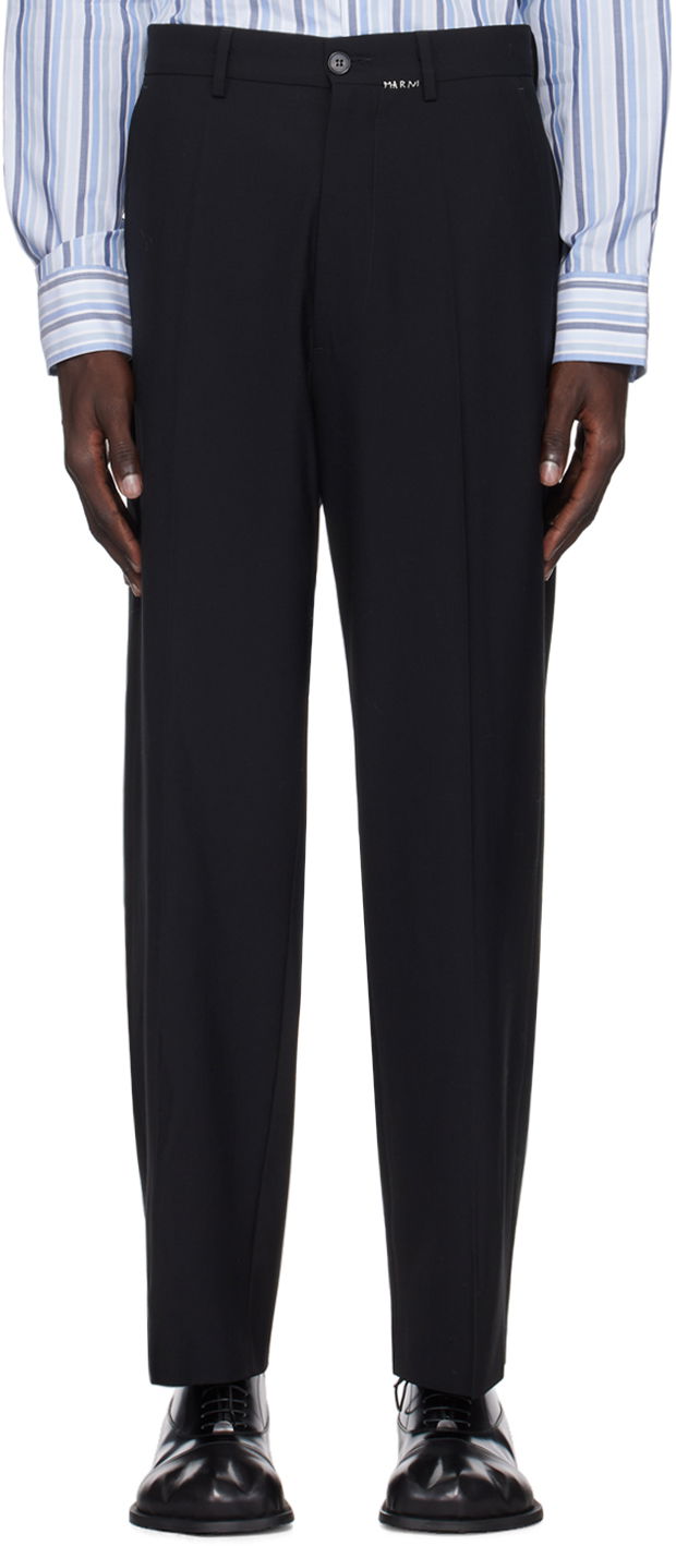 Nohavice Marni Straight-Leg Trousers Čierna | PUMU0267SU UTP771