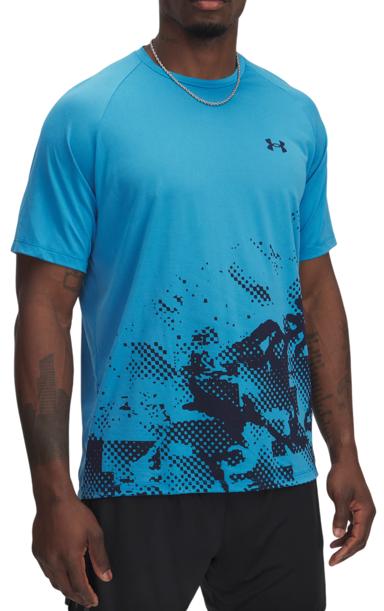 Tričko Under Armour Tech Fade Short Sleeve T-Shirt Modrá | 1390209-452, 0