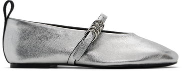 Šaty rag & bone rag & bone Spire Mary Jane Ballerina Flats Metalická | WFF24SF001TR1, 0