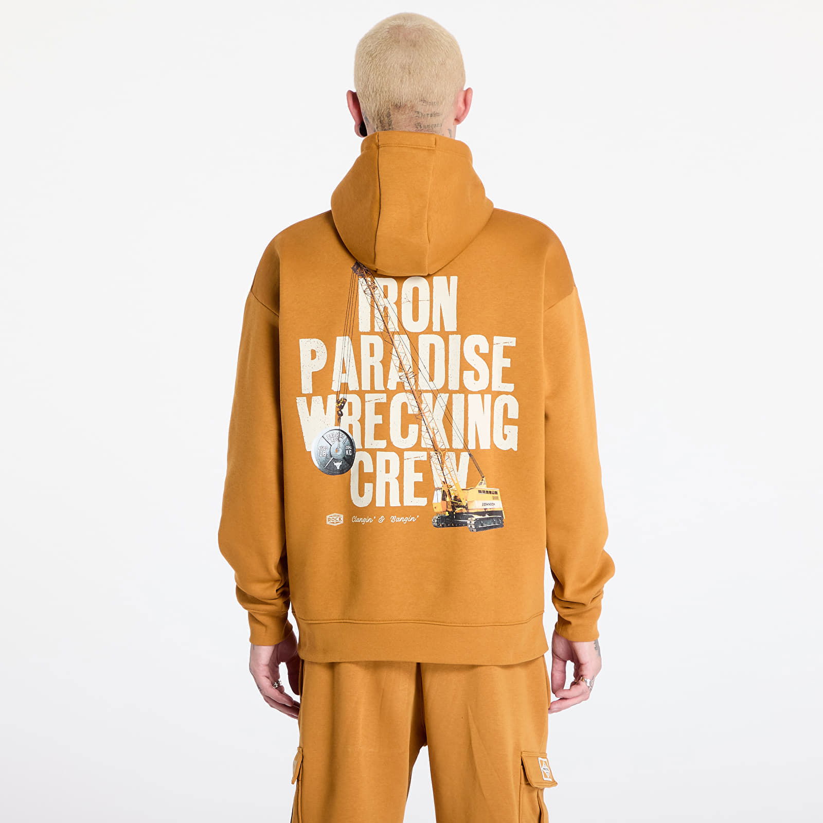 Sweatshirt Project Rock Icon Fleece Hoody Yellow Ochre/ Silt M