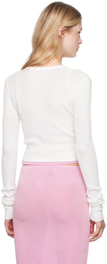 Sveter GUIZIO Guizio Viola Cropped Cardigan Biela | P24705S043, 2