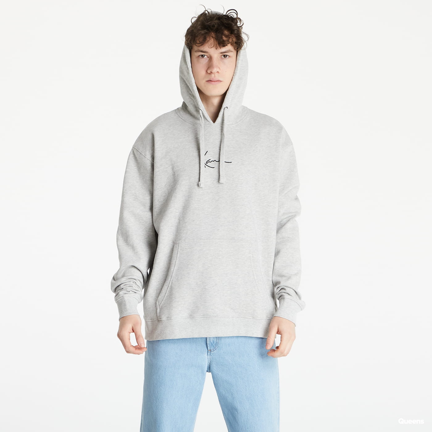 Mikina Karl Kani Small Signature Hoodie Šedá | 6092648, 0