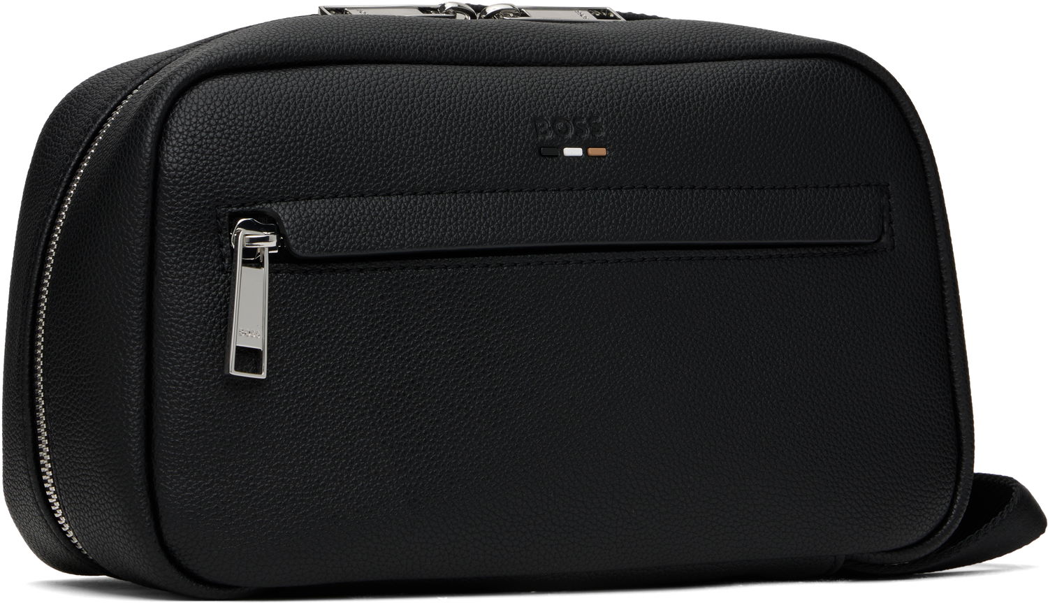 Cestovná taška BOSS BOSS Pebble-Grained Wash Bag Čierna | 50548020, 1
