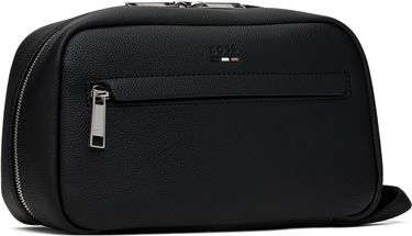 Cestovná taška BOSS BOSS Pebble-Grained Wash Bag Čierna | 50548020, 1