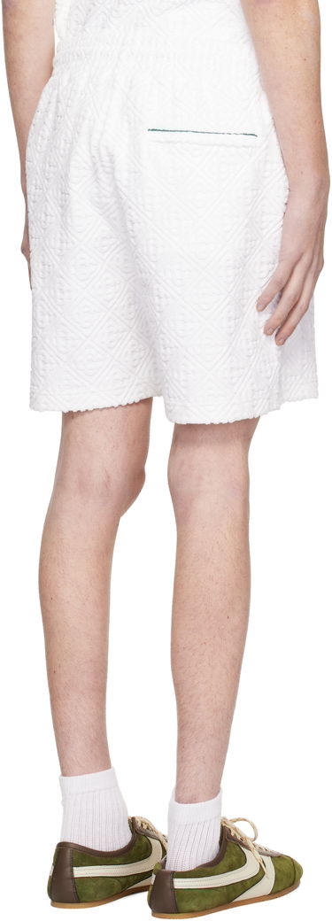 Šortky Casablanca Monogram Towelling Shorts Biela | MPS25-JTR-113-02, 2