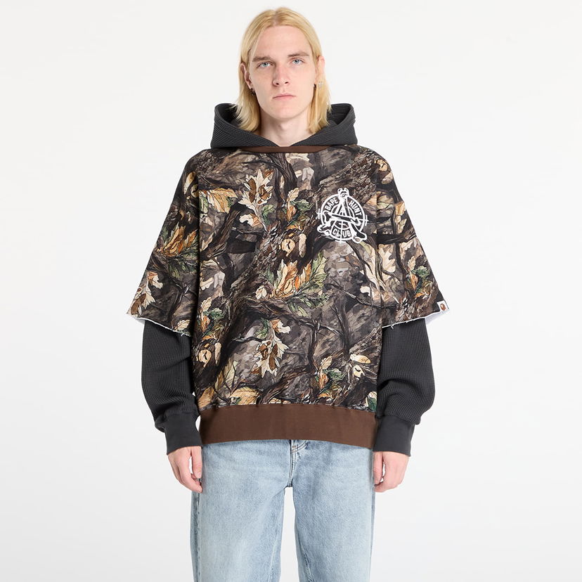 Mikina BAPE Tree Edge Camo Layered Pullover Hoodie XXL Rôznofarebný | 001PPL801003MBRW