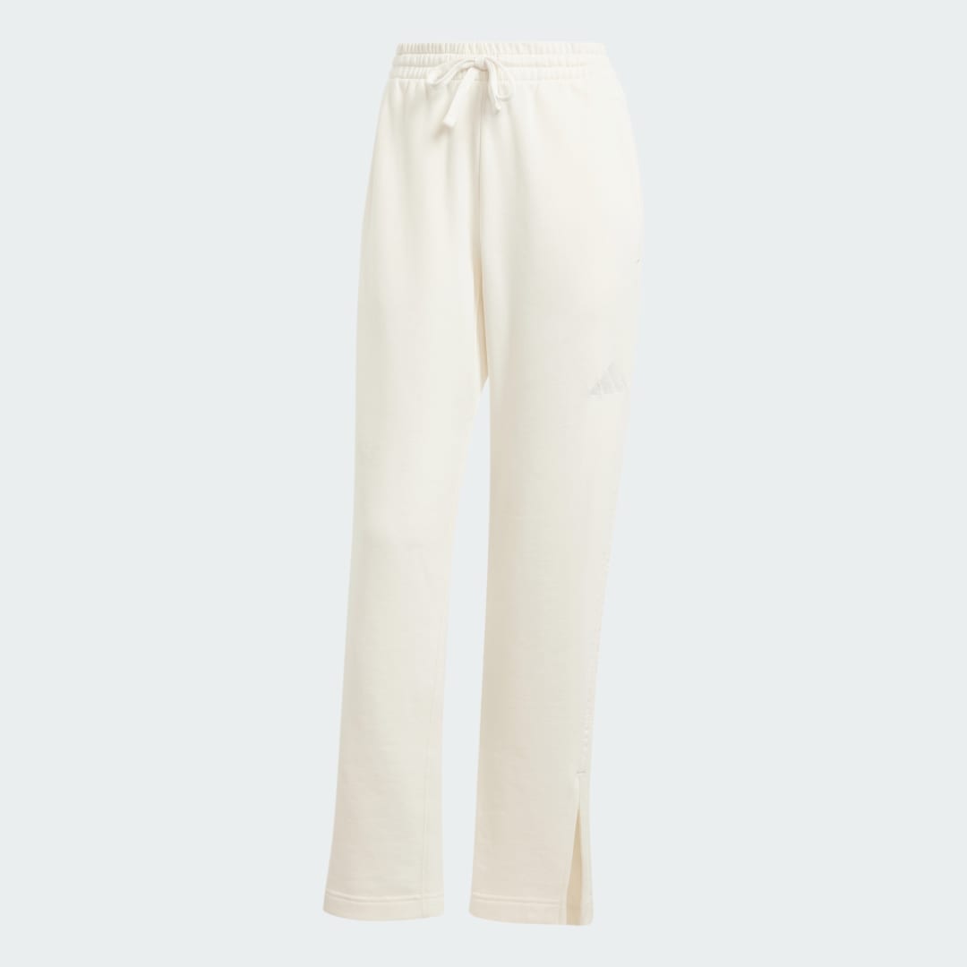 Tepláky adidas Performance Terry 3-Stripes Straight Leg Joggers Biela | IW1134, 1