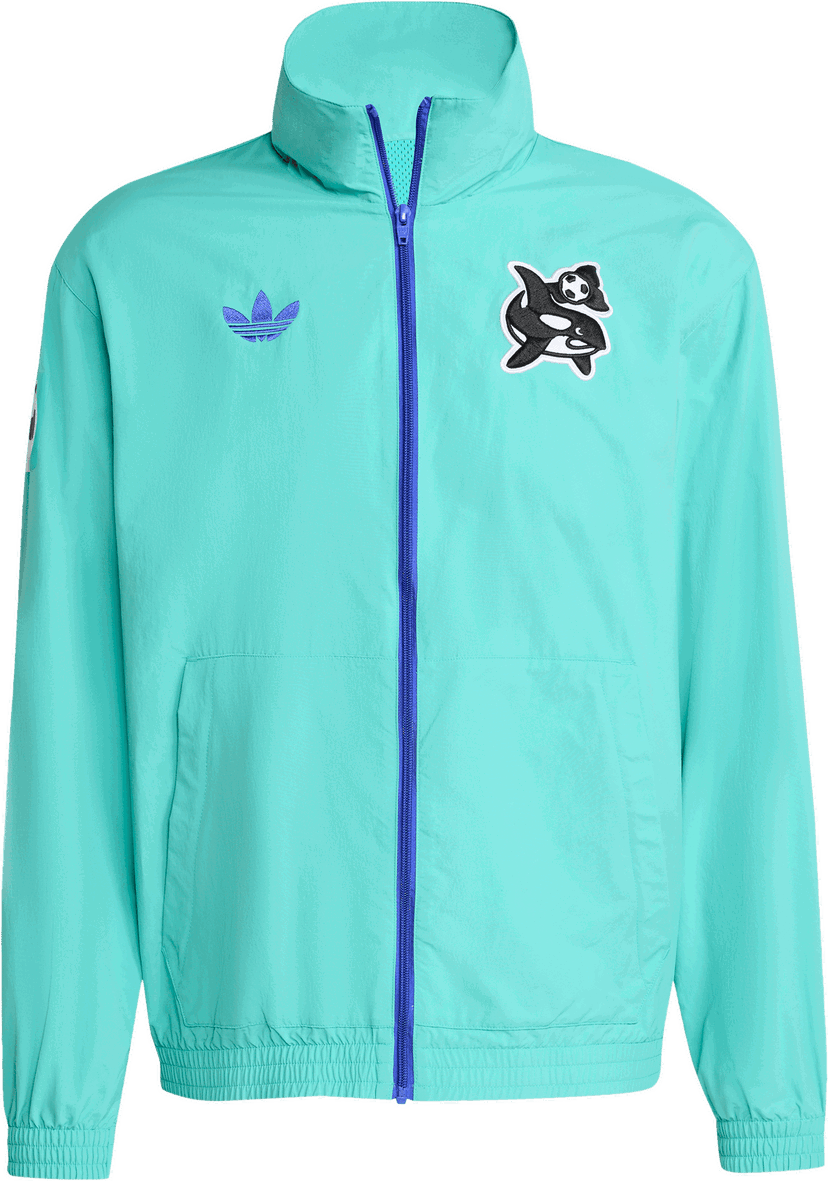 Vetrovka adidas Originals Originals Seattle Sounders FC Anthem Jacket Tyrkysová | jm5026