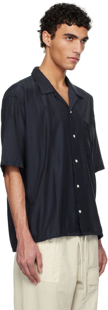 Košeľa NANAMICA Nanamica Open Collar Short Sleeve Shirt Navy | S25SG019U, 1