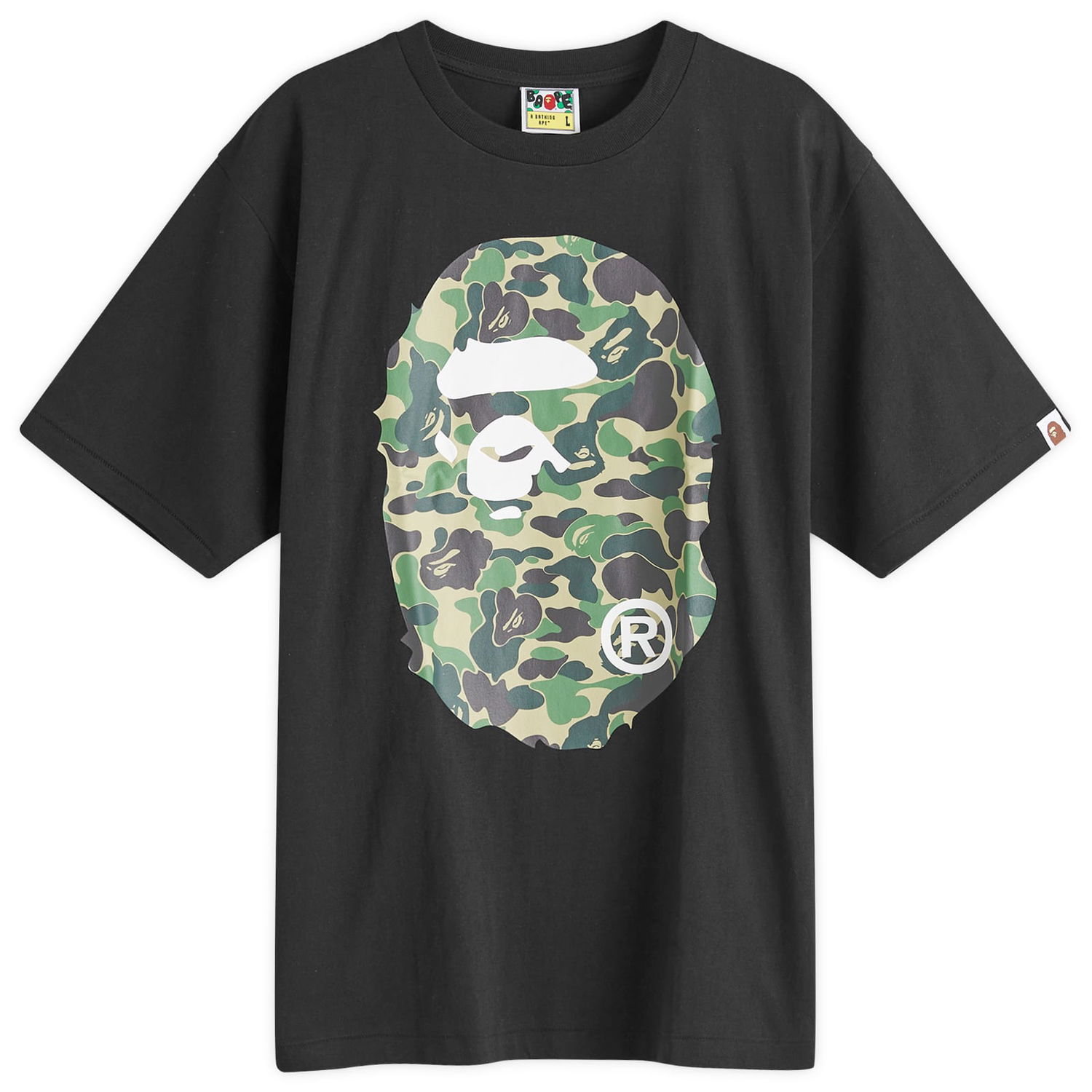 Tričko BAPE A Bathing Ape ABC Camo Big Ape Head T-Shirt Čierna | 001TEK301006M-BKG, 0