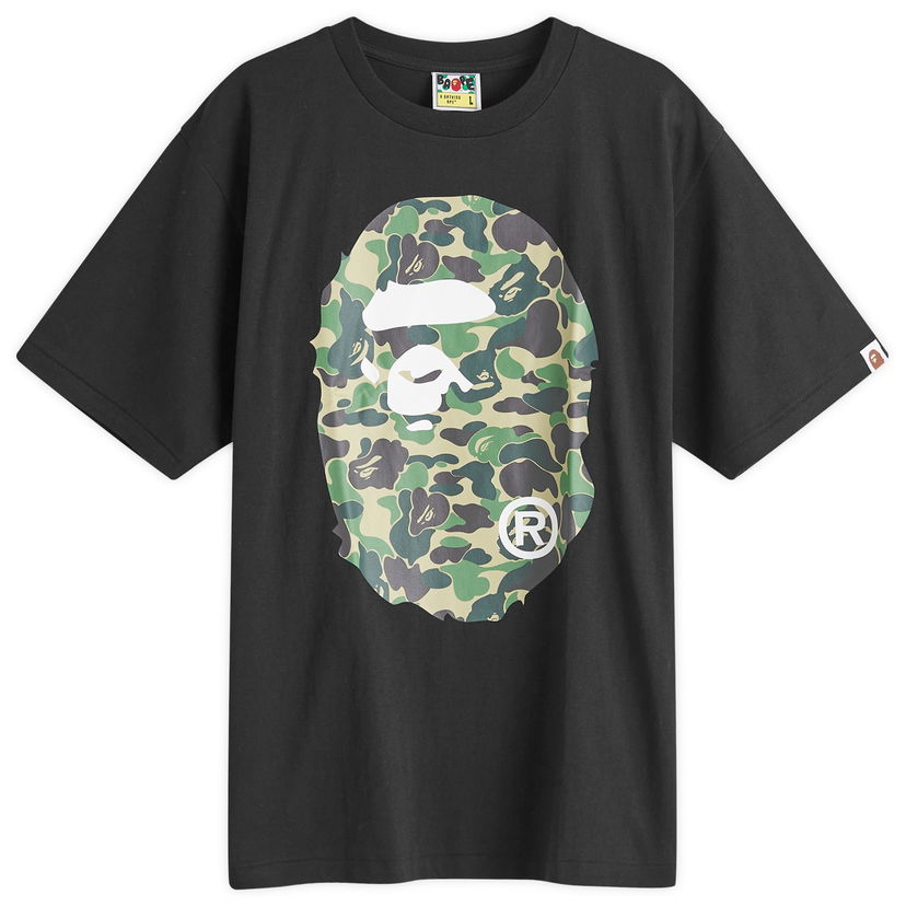 Tričko BAPE A Bathing Ape ABC Camo Big Ape Head T-Shirt Čierna | 001TEK301006M-BKG