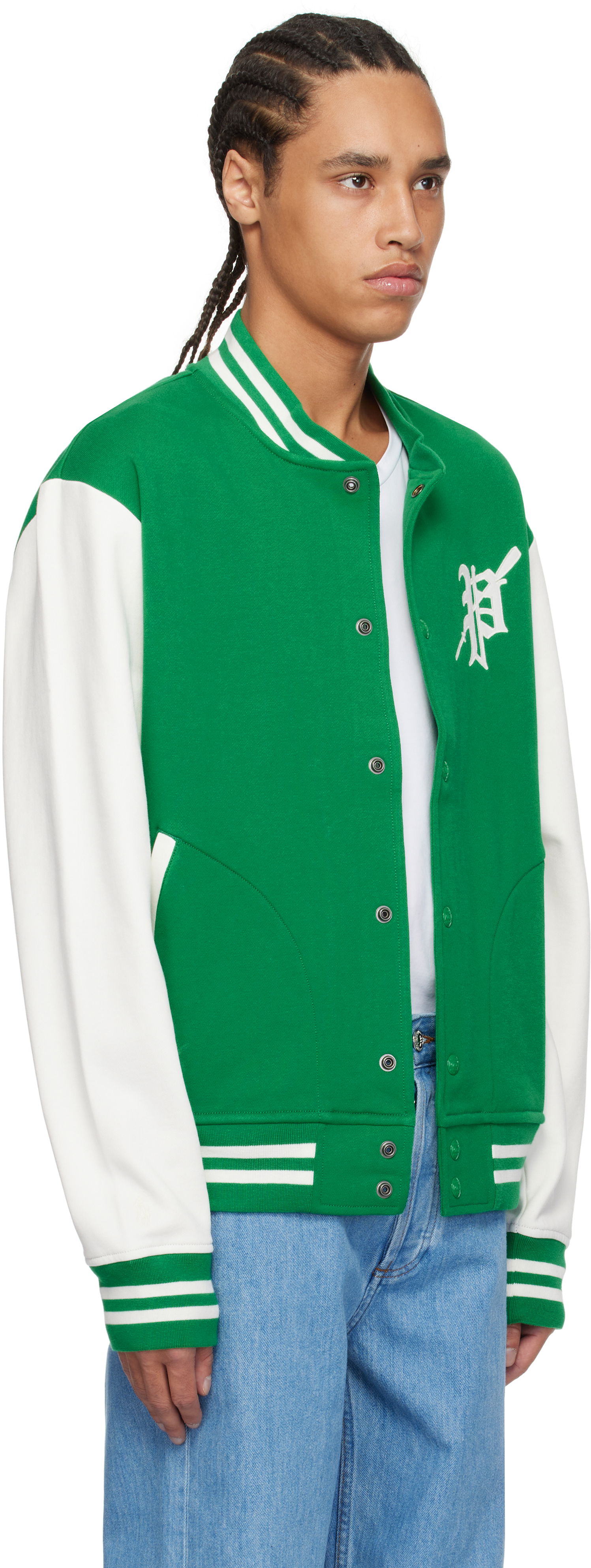 Bomber bunda Polo by Ralph Lauren Ralph Lauren Fleece Graphic Baseball Bomber Jacket Zelené | 710964712001, 1