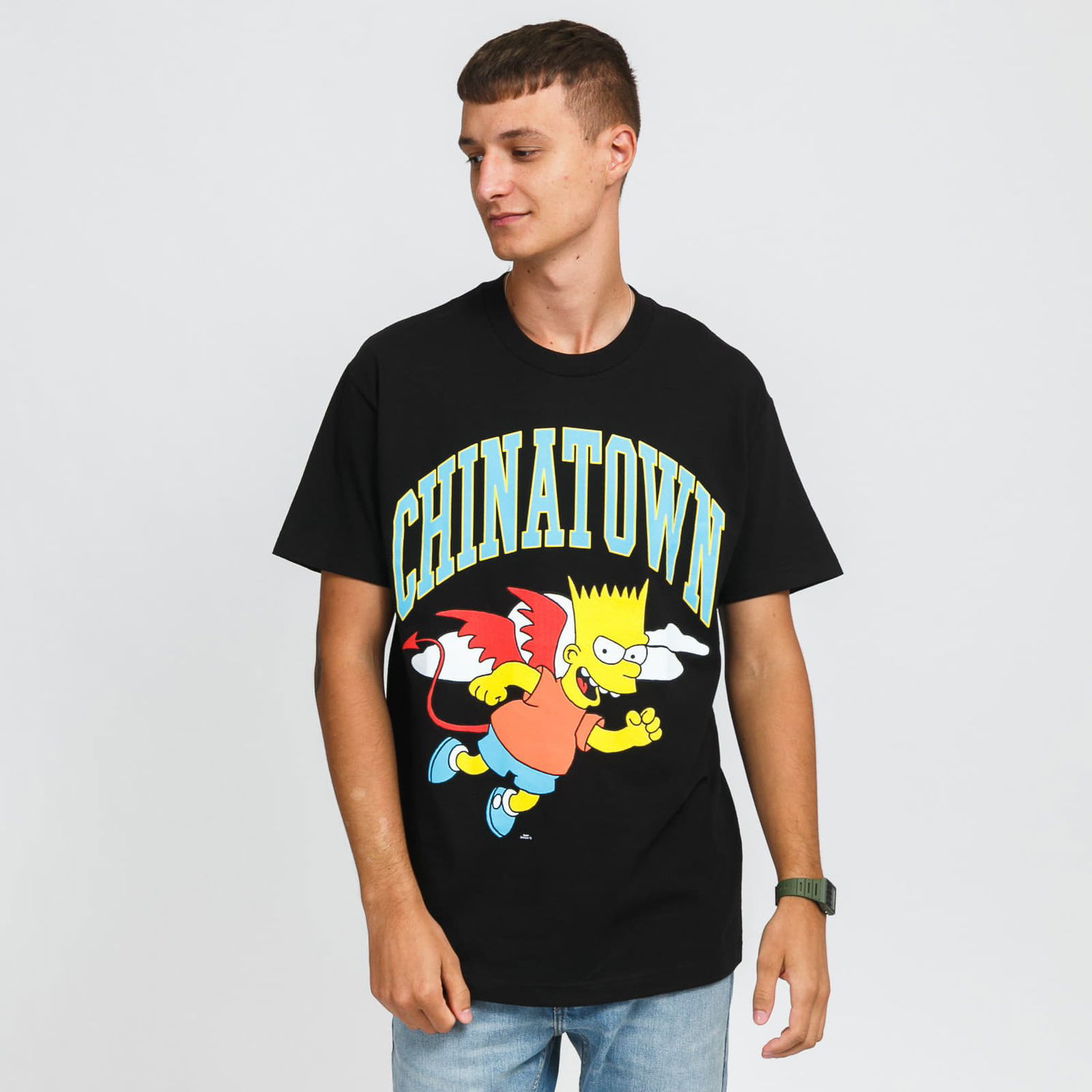 Tričko MARKET The Simpsons Devil Arc Tee Čierna | CTM1990342 / 0001, 0