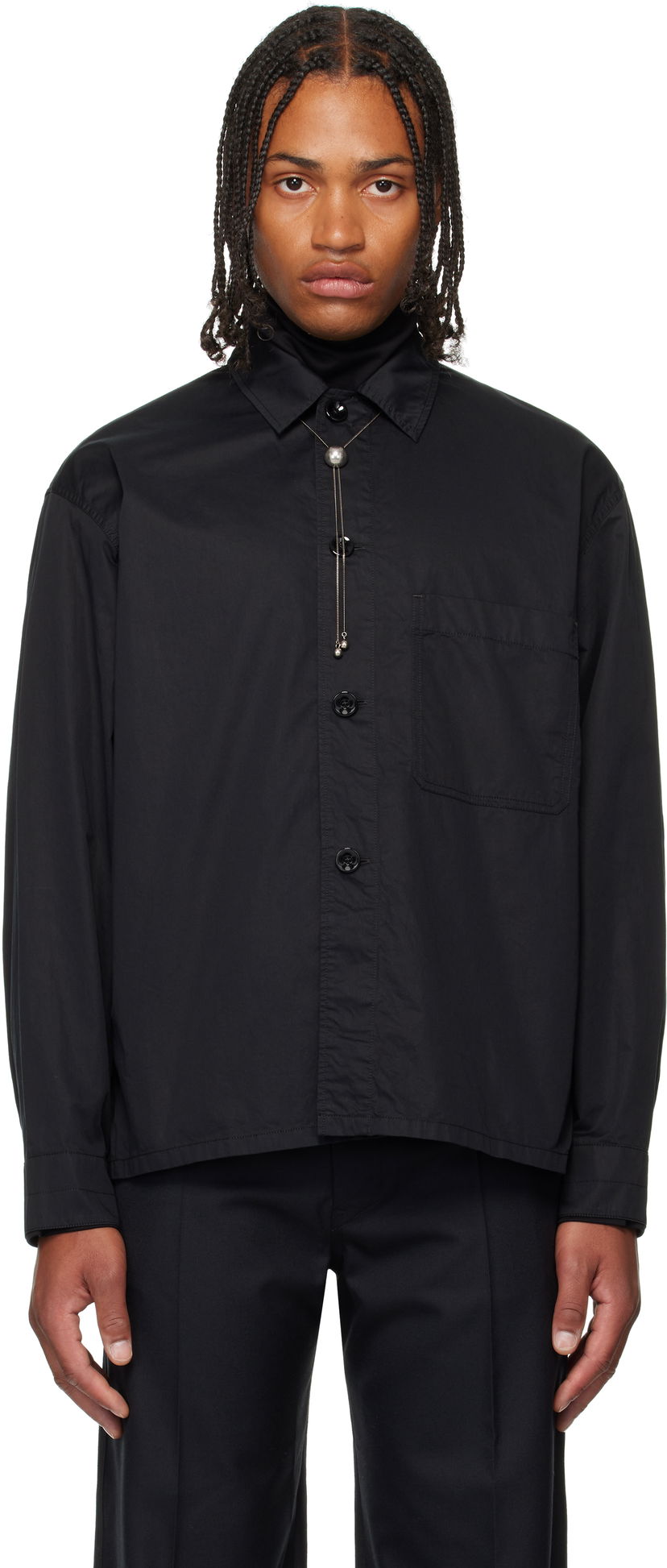 Košeľa LEMAIRE Lemaire Pyjama Shirt Čierna | SH1198 LF1207