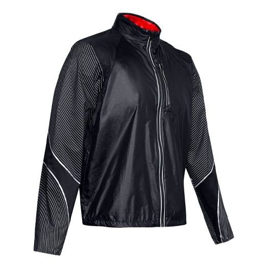 Vetrovka Under Armour Run Impasse Reflect Stripe Pattern Jacket Čierna | 1350944-001