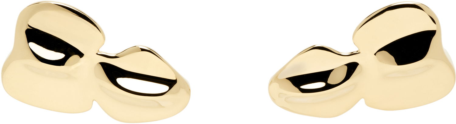 Náušnice Acne Studios Acne Studios Croco Scale Brass Earrings Žltá | C50462-, 0