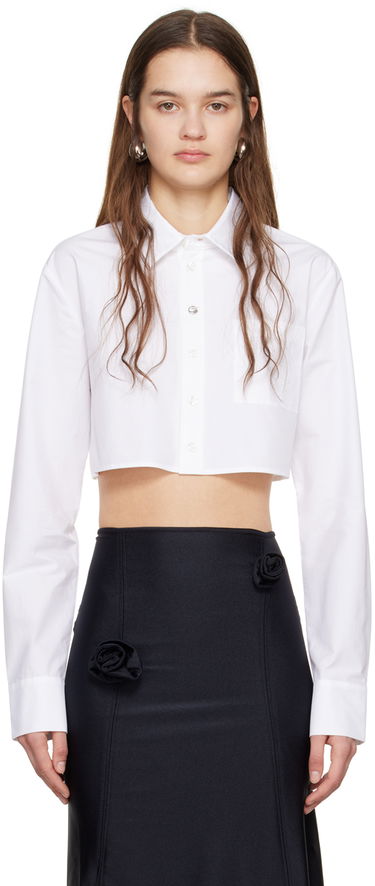 Košeľa Coperni Coperni Cropped Button-Down Shirt Biela | COPCH27300, 0