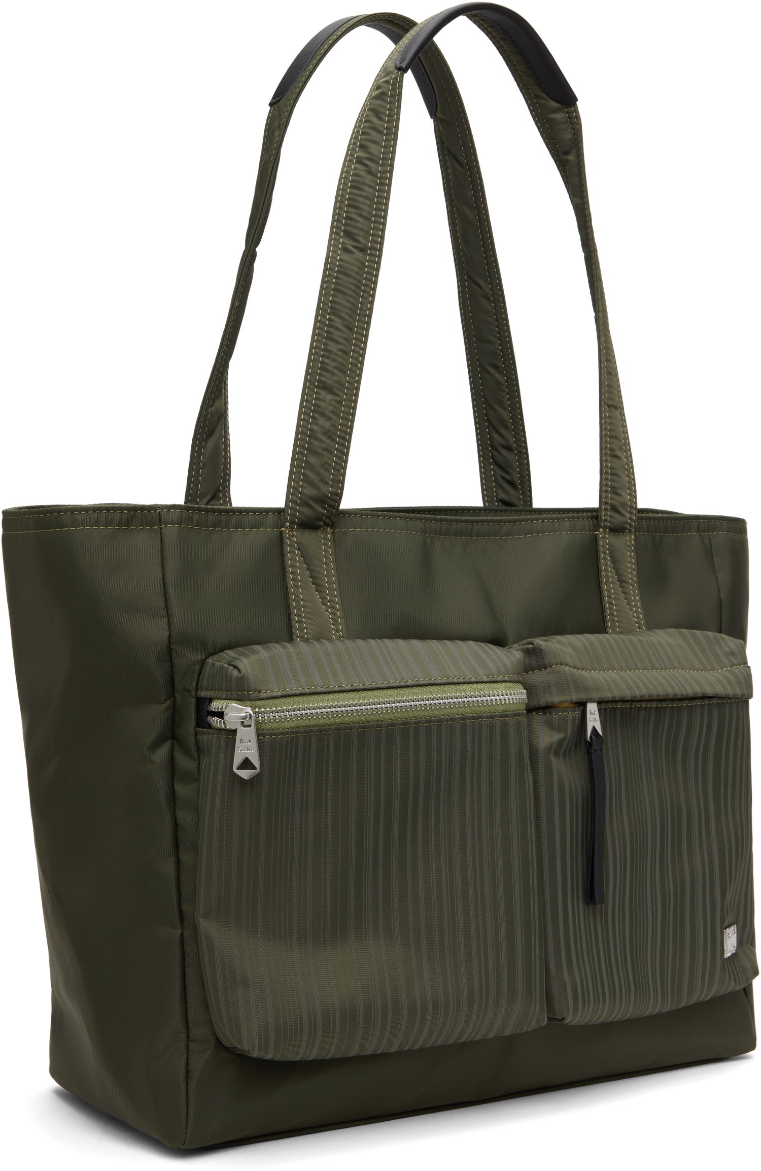 Tote bag Paul Smith Paul Smith 'Laser Stripe' Recycled-Nylon Tote Bag Zelené | M1A-8028-PLASER-36, 1