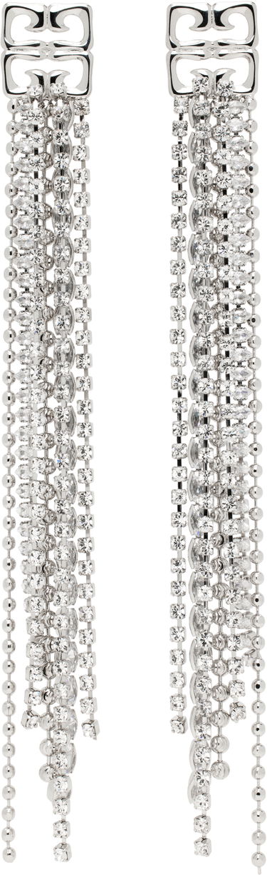 Náušnice Givenchy 4G Liquid Crystal Drop Earrings Metalická | BF111RF005040, 0