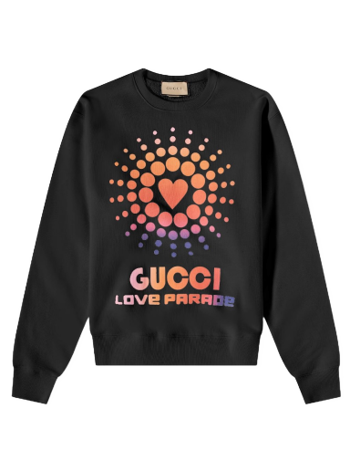 Mikina Gucci Love Parade Crew Sweat Čierna | 626990-XJEIM-1082