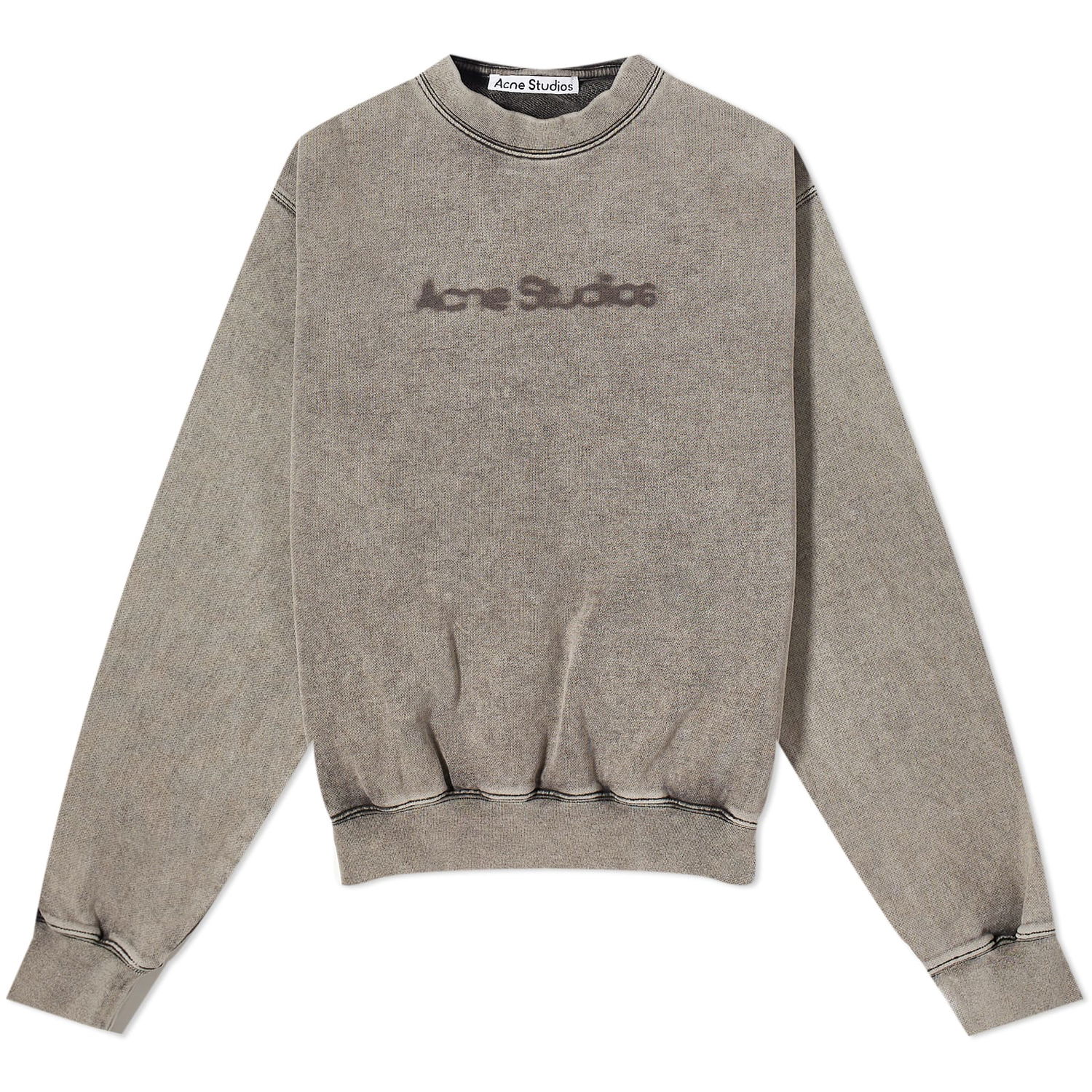 Sveter Acne Studios Logo Crewneck Šedá | AI0141-DJO, 0