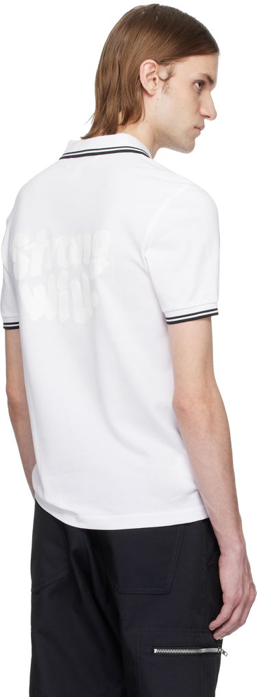 Polo tričko Comme des Garçons Comme des Garçons Shirt Fred Perry Edition 'Strong Will' Polo Biela | FO-T502-051, 2