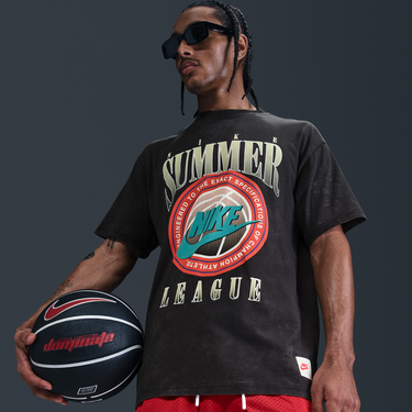 Tričko Nike Max90 Summer League Basketball T-Shirt Čierna | HJ3434-010, 4