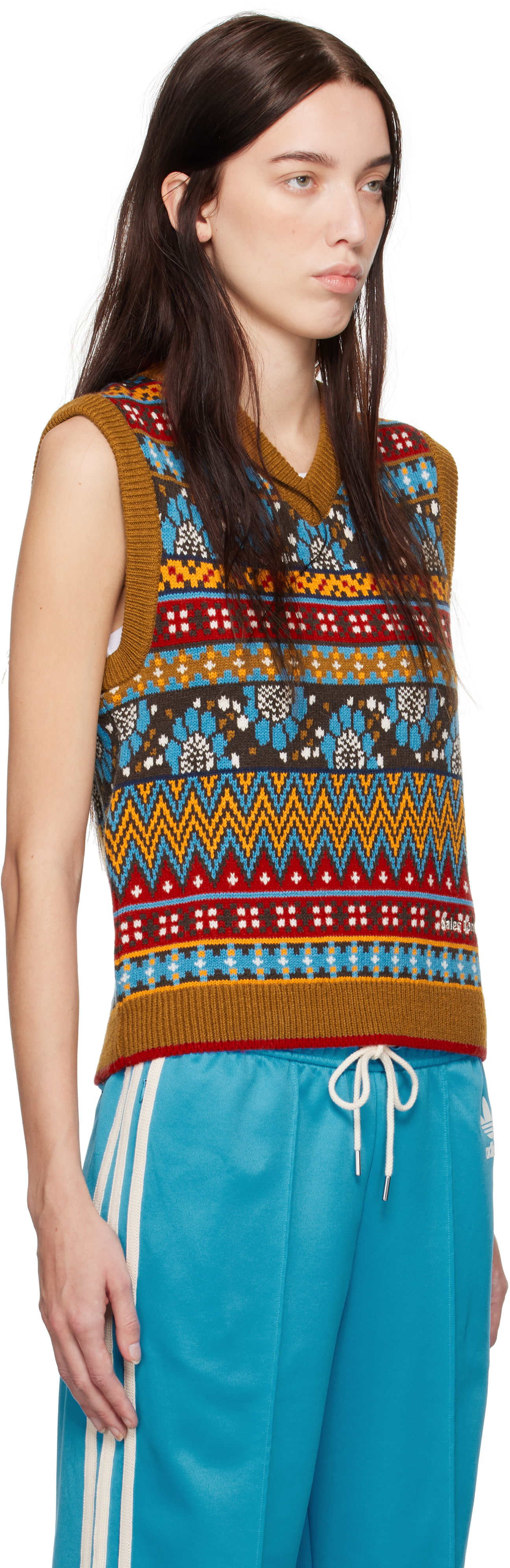 Vesta Wales Bonner Wales Bonner Knit Vest Hnedá | JE5983, 1