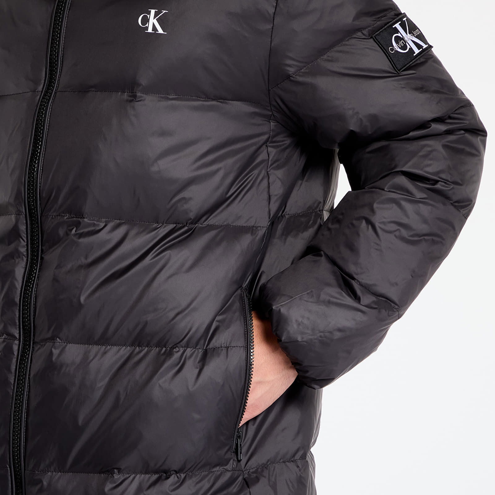 Essentials Down Long Jacket Black