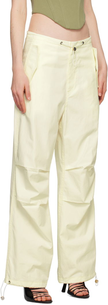 Cargo nohavice Dion Lee Parachute Trousers with Drawstring Waist Béžová | C2100R23, 1