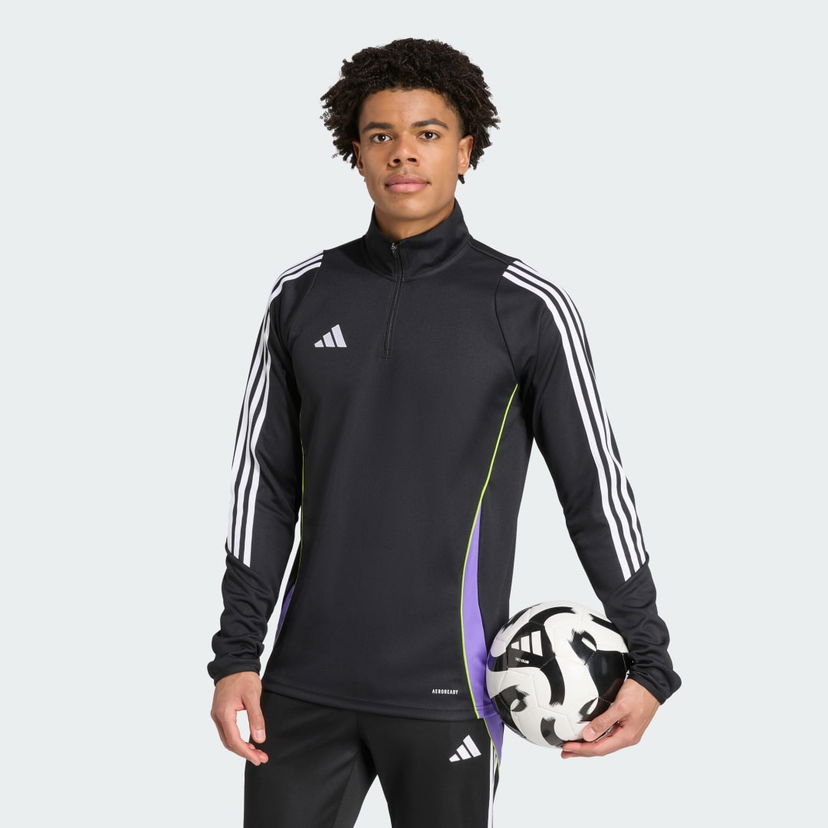 Mikina adidas Performance Tiro 24 Training 1/4 Zip Top Čierna | JW4375