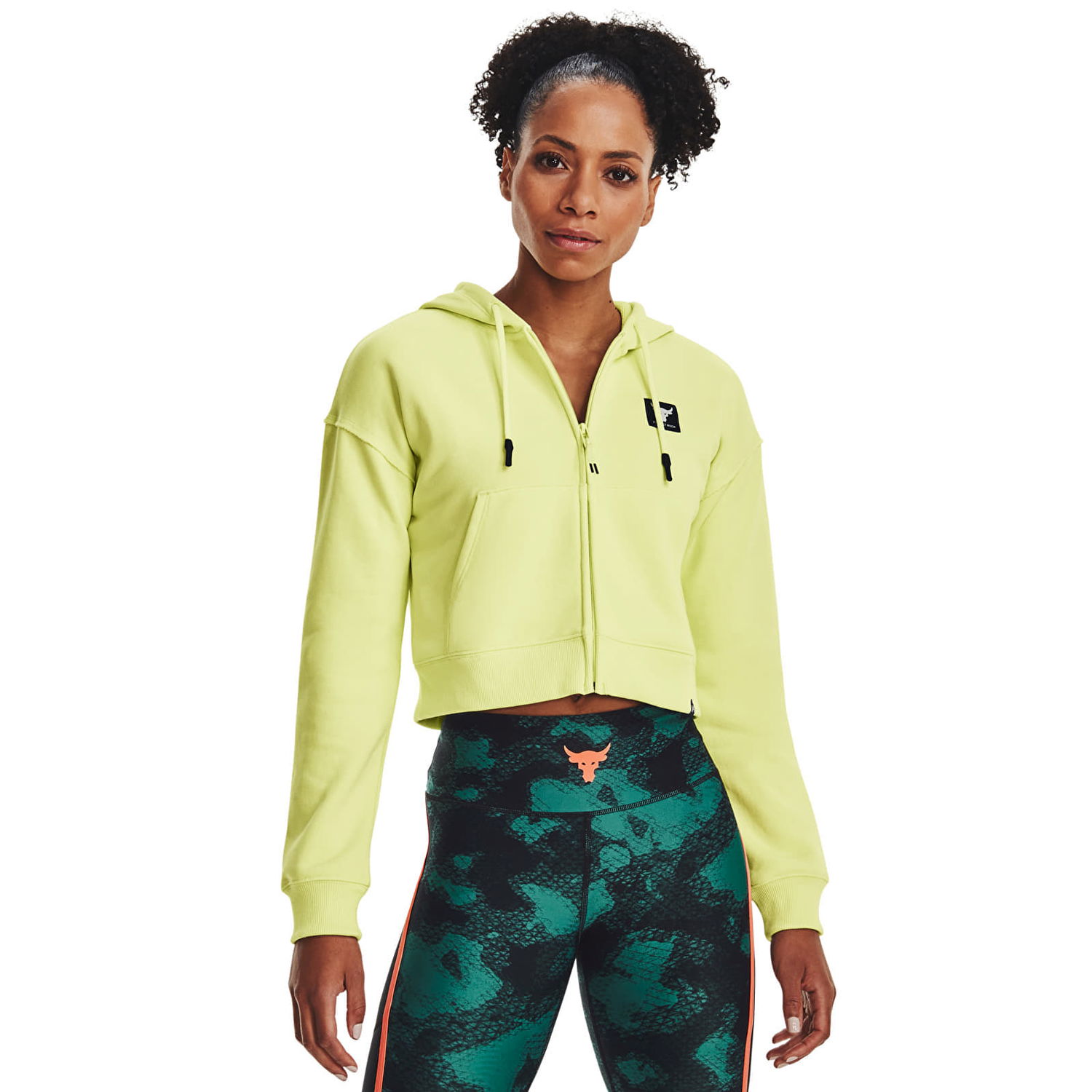 Mikina Under Armour Project Rck Hw Terry Fz Green Zelené | 1377446-391, 0