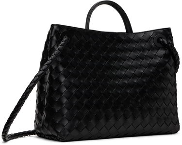 Kabelka Bottega Veneta Navy Medium Andiamo Bag Čierna | 766016 VCPP1, 2