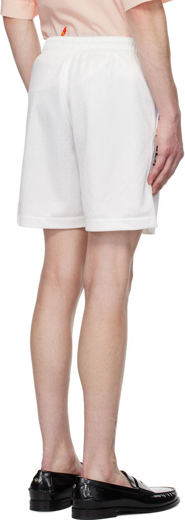 Šortky Casablanca Casablanca Jacquard Monogram Football Shorts Biela | MPS25-JTR-224-02, 2