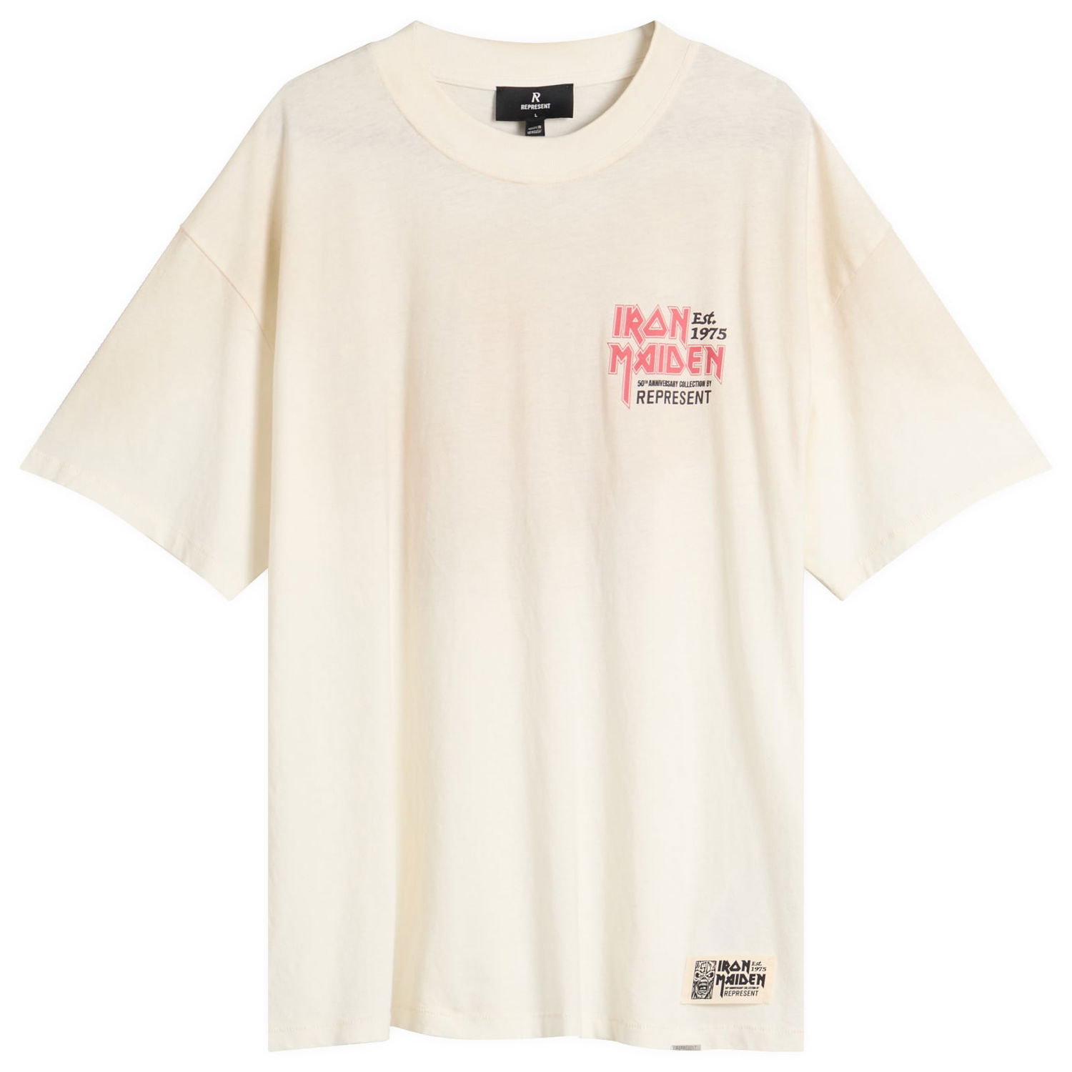 Tričko Represent Clo Iron Maiden Anniversary T-Shirt Biela | MLM100579-26, 0