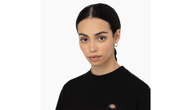 Crop Top Dickies Oakport Cropped T-Shirt Čierna | DK0A4Y8L-BLK, 4