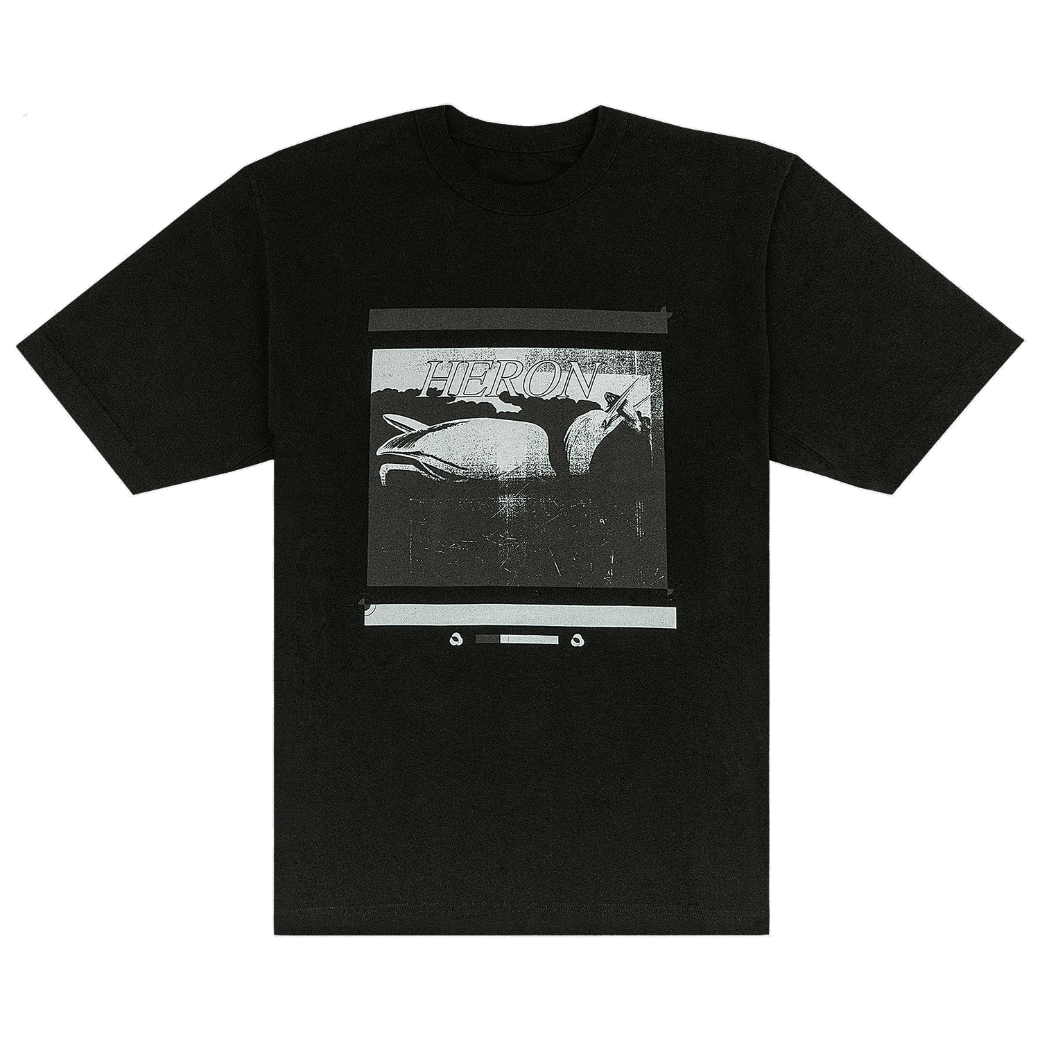 Tričko HERON PRESTON Misprinted Tee Čierna | HMAA032S23JER0061010, 0