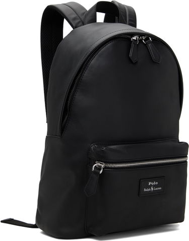 Batoh Polo by Ralph Lauren Polo Ralph Lauren Smooth Leather Backpack Čierna | 405962452001, 1