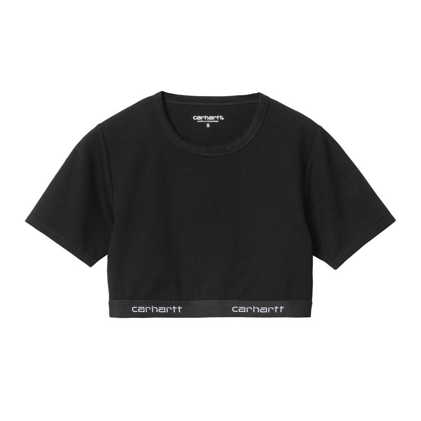 Crop Top Carhartt WIP Script Crop Top Čierna | I033222_89_XX