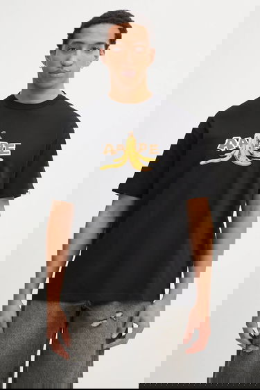Tričko AAPE by A Bathing Ape Theme Main Graphic Banana Peel T-Shirt Čierna | AAPTEM1751XXP, 0