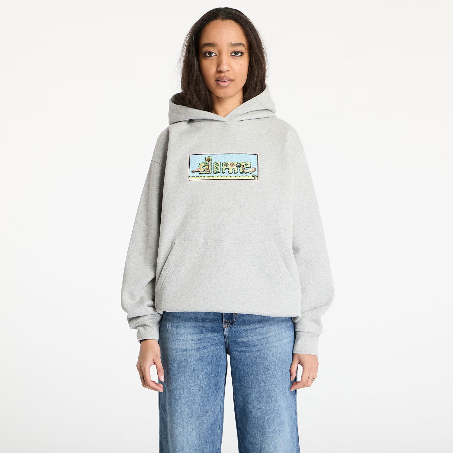 Mikina Dime DIME World Hoodie Šedá | DIMEHO2445GRY, 1