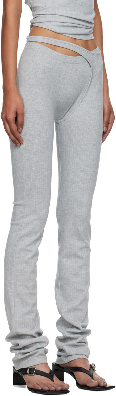 Legíny Ottolinger Ottolinger Ada Pinstriped Leggings Šedá | 102-800603-04, 1