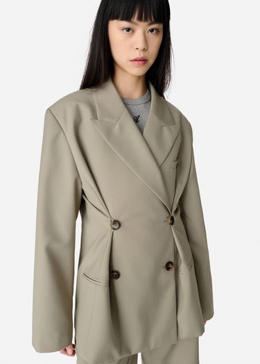 Kabáty AXEL ARIGATO Tailored Double-Breasted Blazer Zelené | A2873002, 5