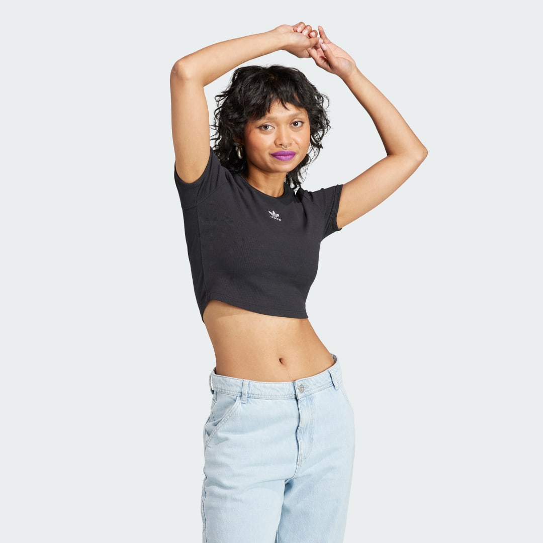 Tričko adidas Originals Essentials Rib Tee Čierna | II8057, 0