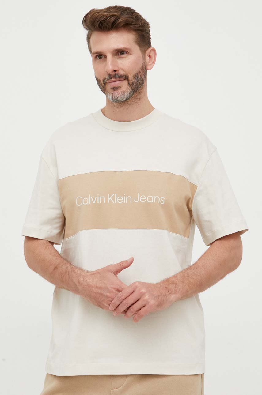 Tričko CALVIN KLEIN Tee Béžová | J30J323760, 0