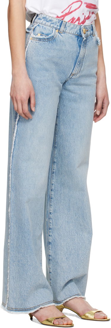 Džínsy Balmain Balmain Straight-Leg Jeans Modrá | EF0MI050DF75, 1
