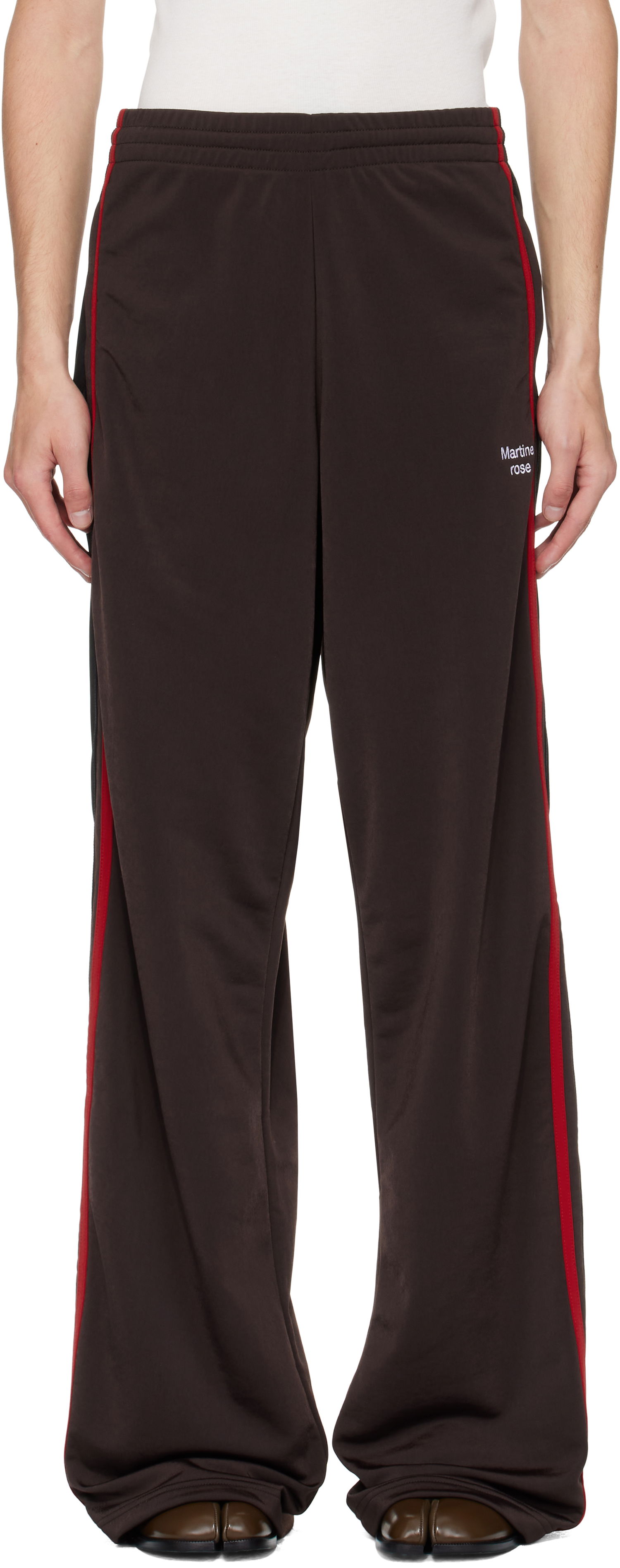 Tepláky Martine Rose Martine Rose Wide Leg Track Pants Hnedá | 167JT12722, 0