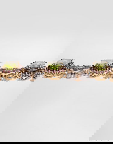 Náramok Dolce & Gabbana Dolce & Gabbana Peridot and Crystal Embellished Chain Bracelet Rôznofarebný | WBSA6GWPER187583, 2