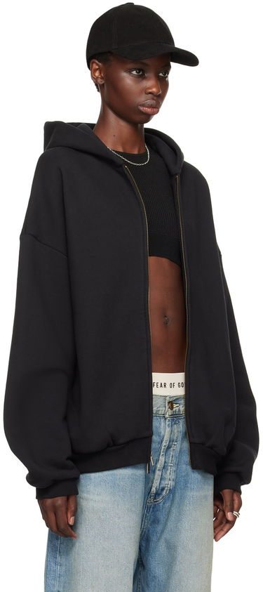 Mikina Fear of God Fear of God ESSENTIALS Full-Zip Hoodie Čierna | 192BT246240F, 1